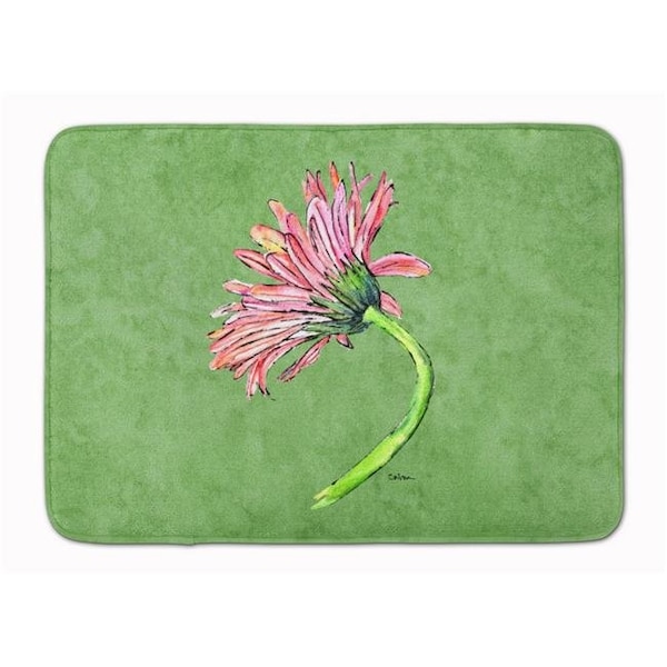 Carolines Treasures Carolines Treasures 8853RUG Gerber Daisy Pink Machine Washable Memory Foam Mat 8853RUG - main